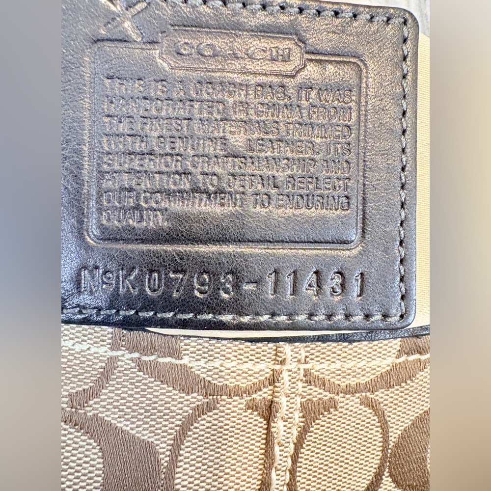 Coach Large Signature Carly Shoulder Bag - Style 11431 - Picture 2 of 15